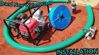 how to connect and use petrol water pump 7.5 horsepower 3 inches petrol water pump for agriculture