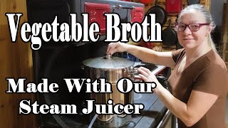 Steam Juicing Vegetable Broth