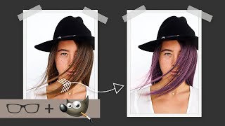 How To Change the Color of Hair With GIMP screenshot 2