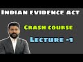 JUDICIARY FULL CRASH COURSE LIVE CLASSES||Lecture -1|| Indian Evidence Act|| By Vikram Pratap Singh