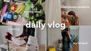 VLOG | Settling into New Place, Cleaning, Grocery Shop, Unboxing, Urban Outfitters  Haul + more