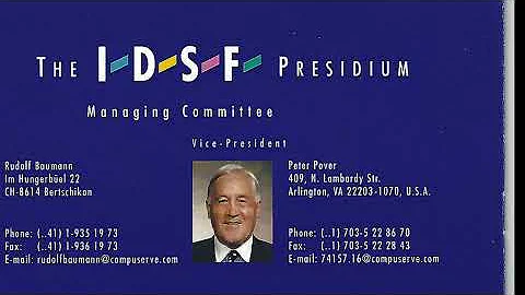 Peter Pover - USADance President Memoriam Video