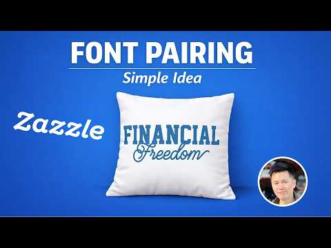 Simple Font Pairing Idea Using Zazzle Fonts (Beginner Friendly)