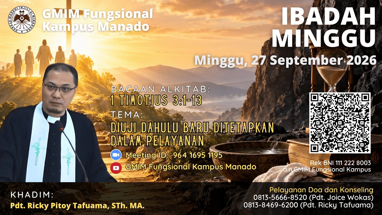 Ibadah Minggu | 27 September 2026 | GMIM Fungsional Kampus Manado