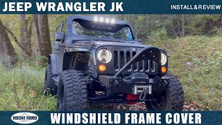 How to Build Your Jeep Wrangler | Windshield Frame Cover | Install & Review  - YouTube