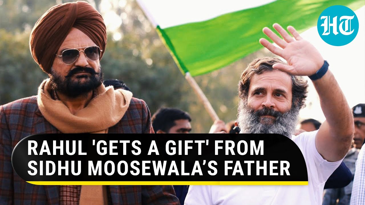 Moose Wala's father walks hand-in-hand with Rahul Gandhi, joins Bharat Jodo Yatra | Watch