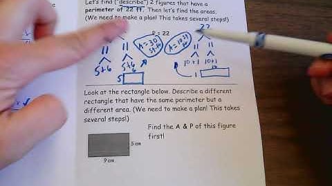 16-4: Same Perimeter, Different Area