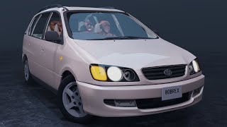 Toyota Ipsum IIHS crash-test с манекенами в BeamNG.drive