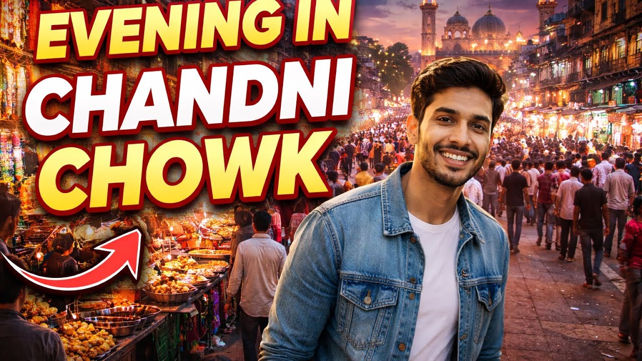 An evening in Chandni Chowk old delhi