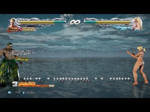 Geese f+1+2 Combo 10 Hits 59 Damage S3.32 Tekken 7