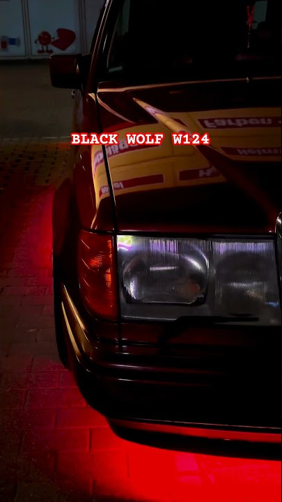 Mercedes w124 300e RED DEVIL🔥#mercedes #w124 #black #wolf