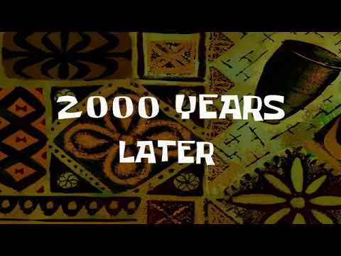 2000 Years Later Spongebob Time Card 2