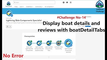 Lightning Web Components Specialist |Chalenge14|Display boat details and reviews with boatDetailTabs