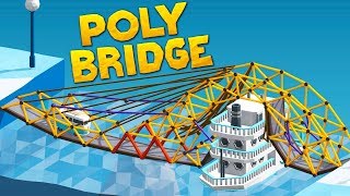 Building A Bridge That Literally Floats On Water in Poly Bridge