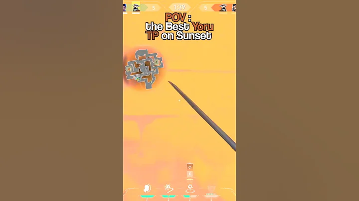 The Best Yoru Teleport on Sunset  #valorant #shorts