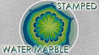 Stamped Water Marble | DIY Nail Art Tutorial