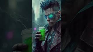 🍹🦸‍♂️ AI Art: Green Drink and Superhero 🎨