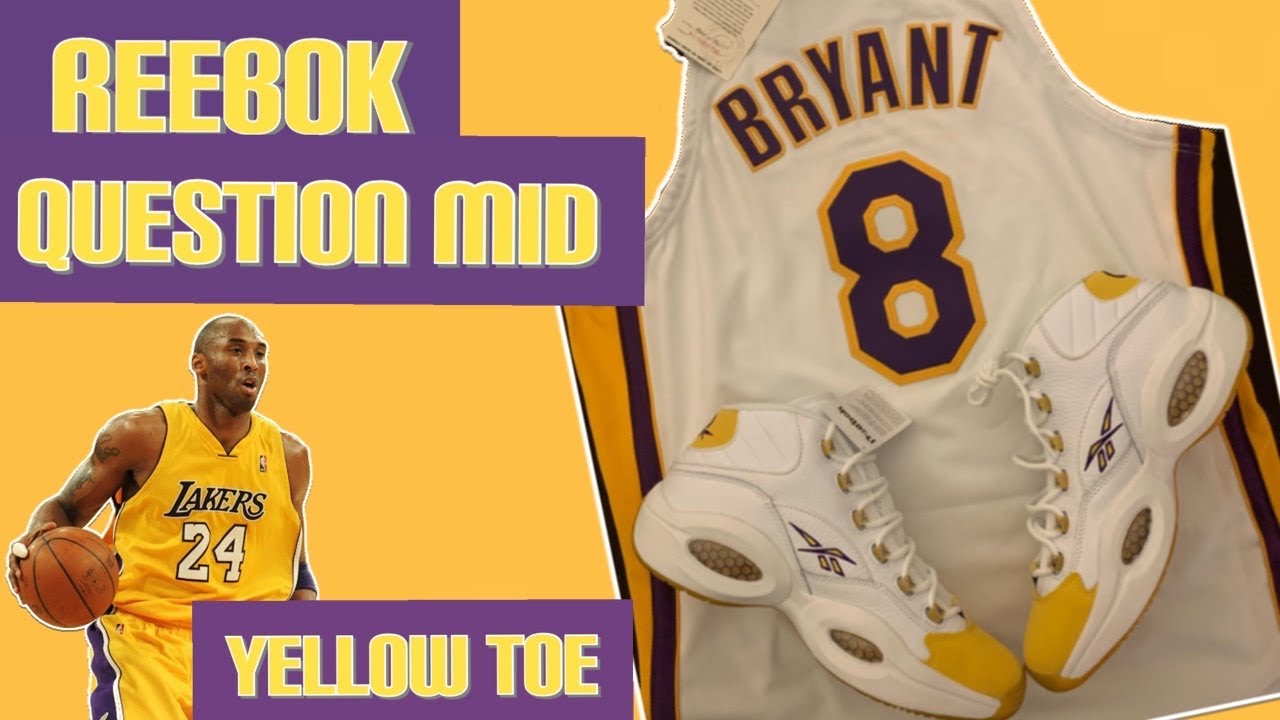 REEBOK QUESTION MID YELLOW TOE 