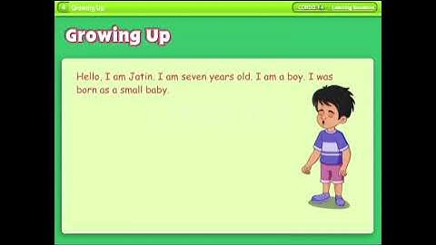 Class II EVS Chap 4 Growing Up