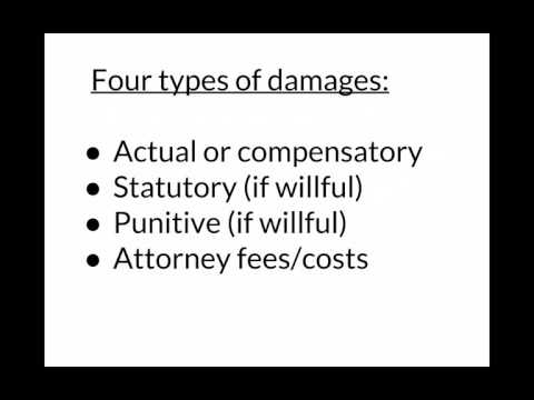 What damages can I get if I sue under the FCRA for false credit reporting?