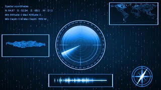 Sonar HUD For Navigation Stock Motion Graphics