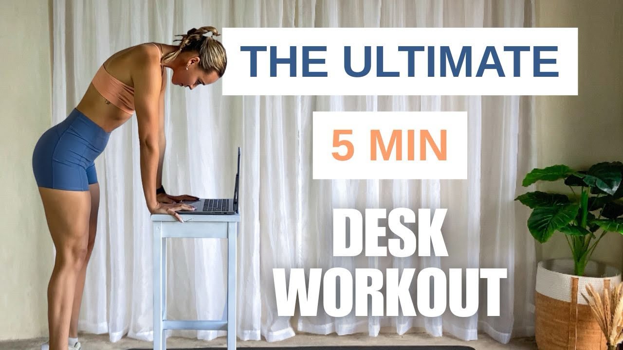 5 min Office desk workout | Daily movement - YouTube