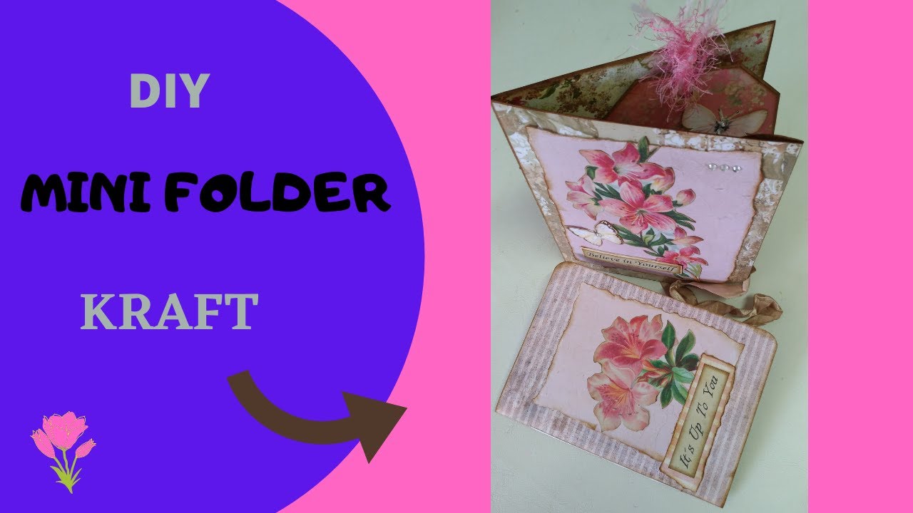 MINI FOLDER KRAFT # DIY - YouTube