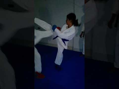 see how i win in kumite/fighting in karate.I am wearing the blue guards@LaxmiprasadDasKarate
