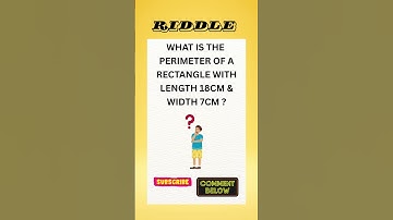 Only 1% Can Solve This Riddle! Find Perimeter !#mathriddle #brainteaser #shorts #viral #puzzle #usa