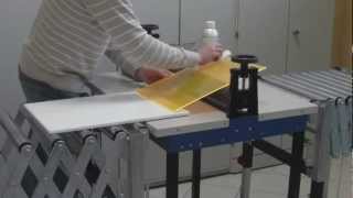 How to glue acrylic large areas HD * Flächenverklebung von Acrylglas HD