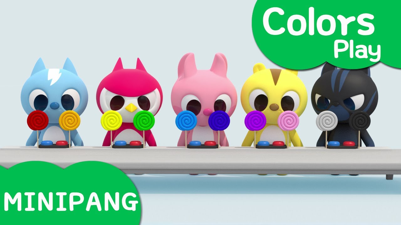 ⁣Learn colors with Miniforce | Eating Colored Candy | Color candy | color play | Mini-Pang TV 3D Play