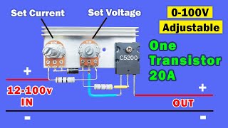 DC Voltage and current Adjustable Power supply, DIY DC voltage controller