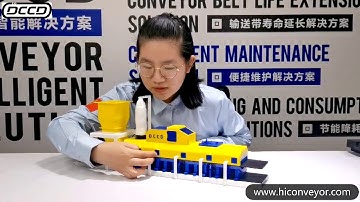 Conveyor belt dust control system/bulk material handling equipment