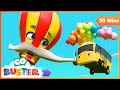 Hot Air Balloon Trouble - Buster and Friends to the Rescue | Go Buster | Baby Cartoons | Kids Videos