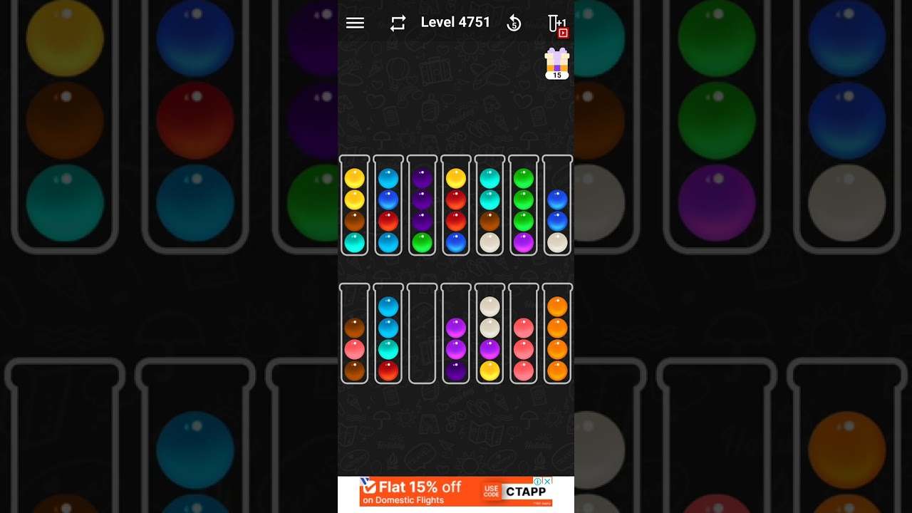 Ball Sort   Level 4751