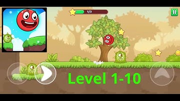 Bounce Ball 5 - Jump Ball Hero Adventure - Level 1 to 10 | Ball Game Android Gameplay
