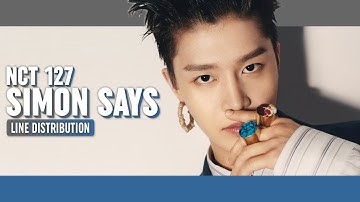 NCT 127 - Simon Says Line Distribution (Color Coded)