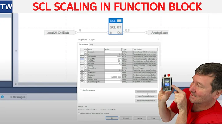 Studio 5000 Scaling with the SCL Instruction in Function Block