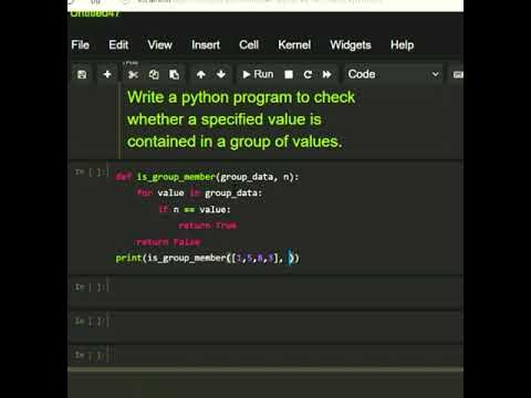 #python Program to check whether a specified value is contained in a ...