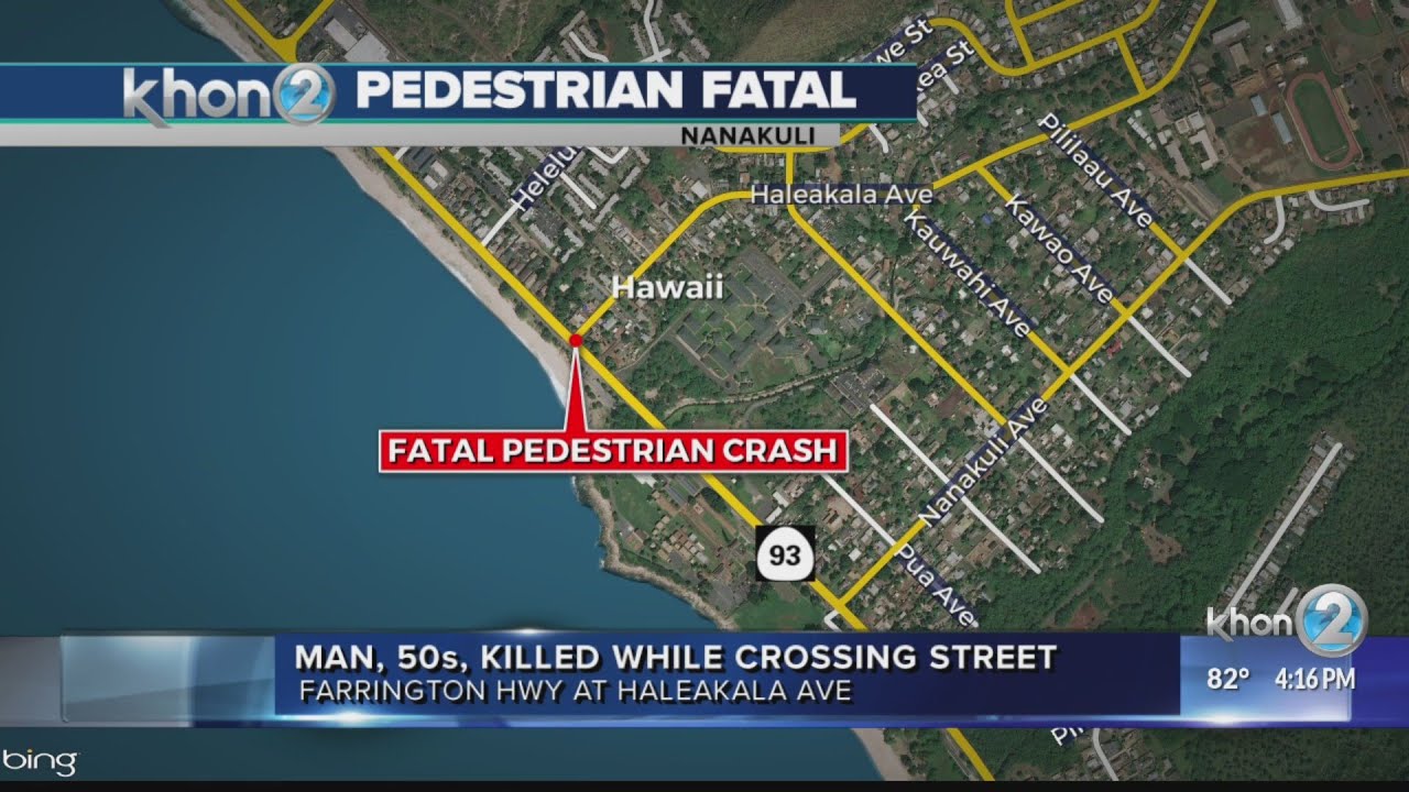 Pedestrian fatally struck by vehicle in Nanakuli YouTube