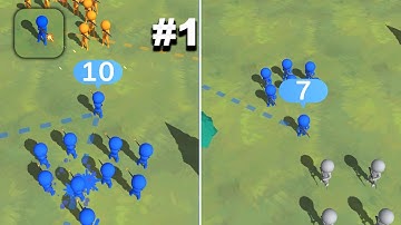 Crowd War - New Release - Hyper Hybrid Casual - Gameplay Walkthrough (iOS & Android)