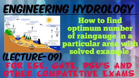 Optimum number of raingauge with solved example