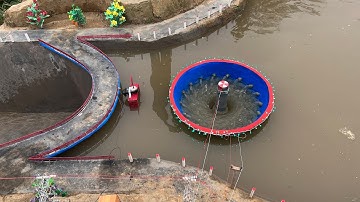 Unique mini-hydroelectric design with a unit in the middle of the reservoir