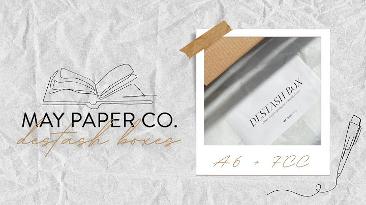 Destash "Second Chance Mystery" Boxes // May Paper Co [Franklin Covey Compact (FCC) & A6 Rings]