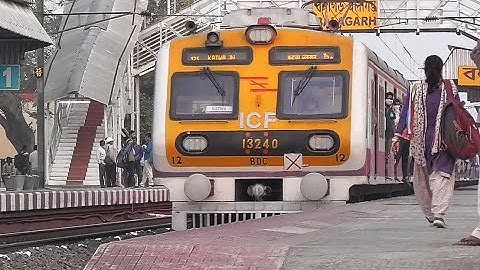 New Modern ICF Medha Bandel-Katwa EMU Local Train Arrive & Departing Balagarh | Eastern Railways