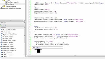Como hacer un juego de autos con unity 3d parte 8frenado del auto y sonido del motor
