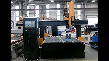 Blue Elephant ELECNC1530ATC 4 axis machine test video