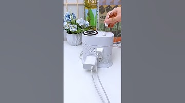 Ổ điện thông minh nhiều ổ cắm, có 3 cổng USB và tích hợp đế sạc điện thoại không dây