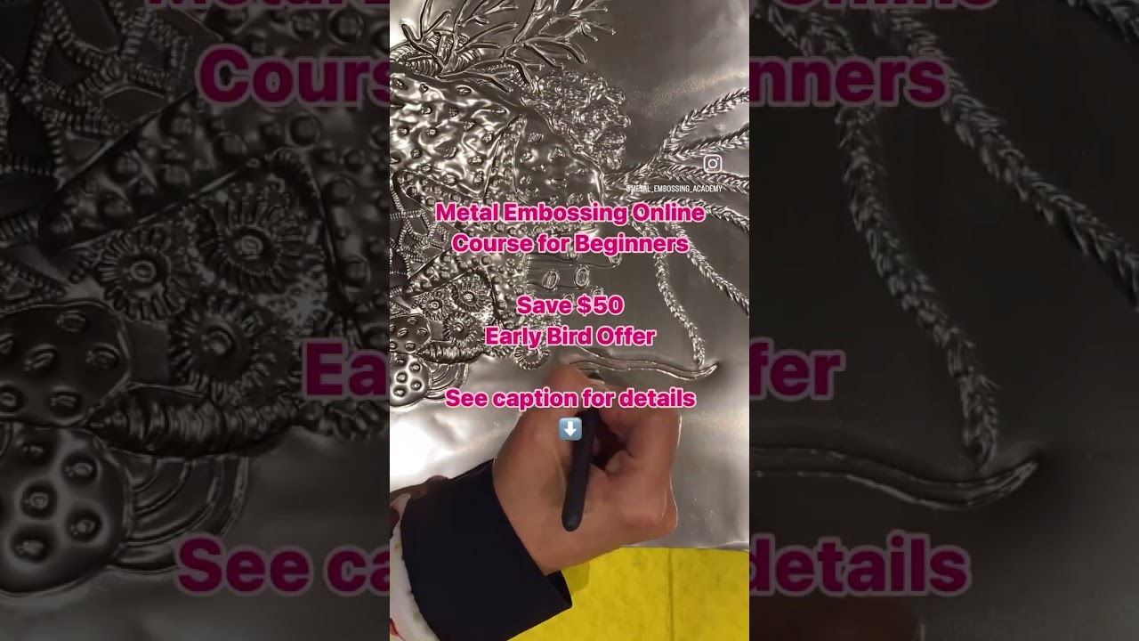 Basic Metal Embossing Techniques for beginners 