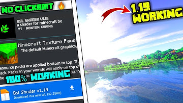 BSL Shader For Minecraft pe 1.19 || Bsl Mcpe 1.19 ( Render Dragon Support )